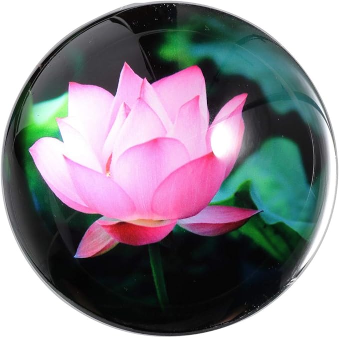 hanur k9水晶纸重量莲花球球形半球桌装饰办公用品创意礼品 2.